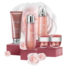 Ailke cosm&eacute;ticos pele hidratante creme facial pele preta corpo clareamento lo&ccedil;&otilde;es e cremes 5 em 1 conjunto