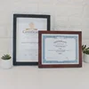 Custom A4/A3 high quality wooden certificate frame home decor wall hang plastic document frame