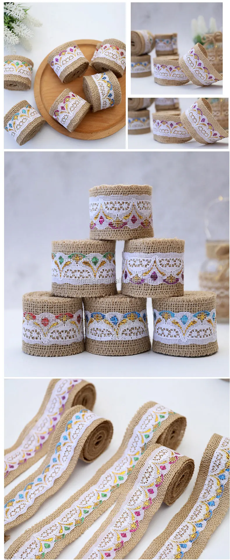 Hessian Lace Ribbon