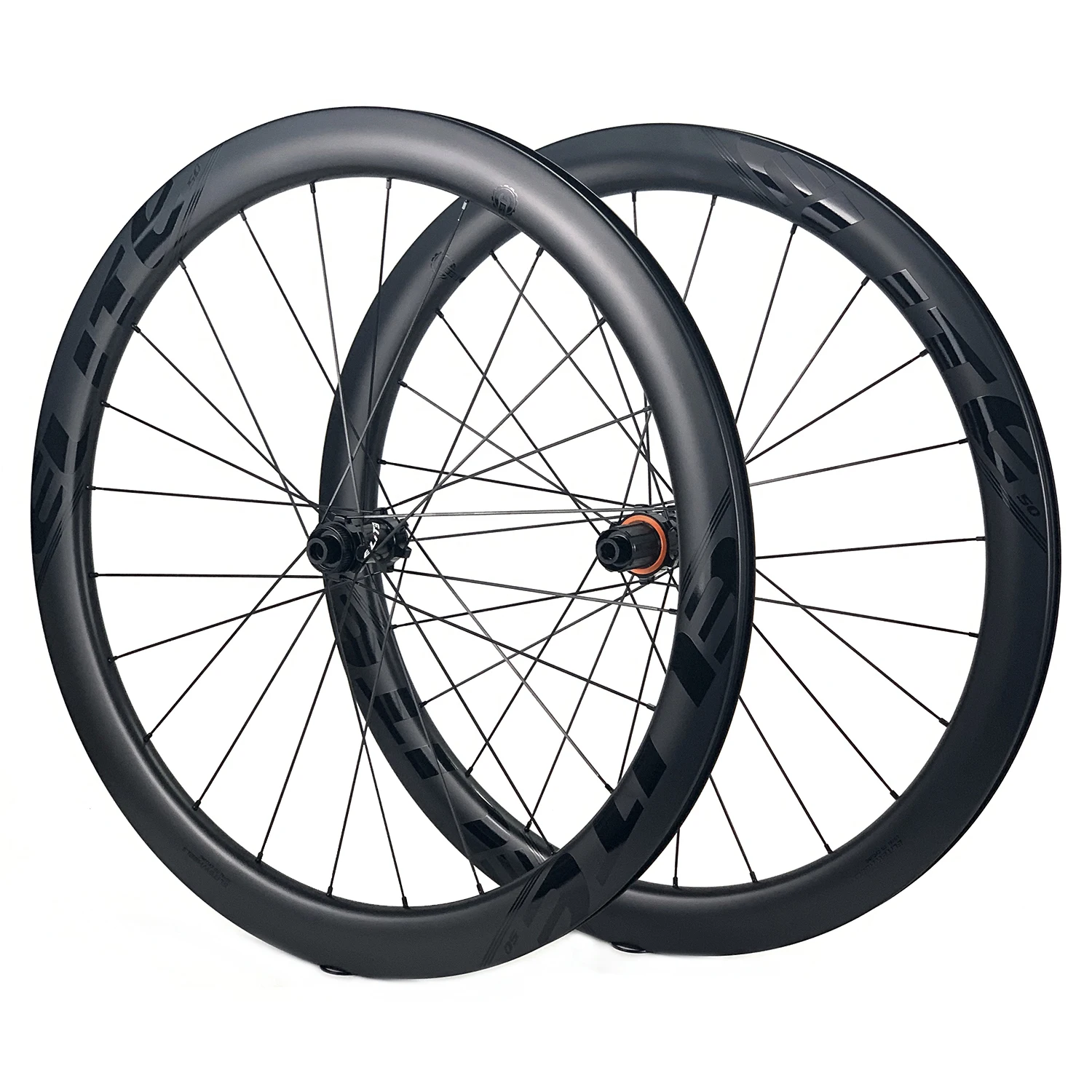 

ELITEWHEELS SLT Disc Carbon Fiber 700C Road Bicycle Wheelet Tubeless Clincher Tubular Racing Bike