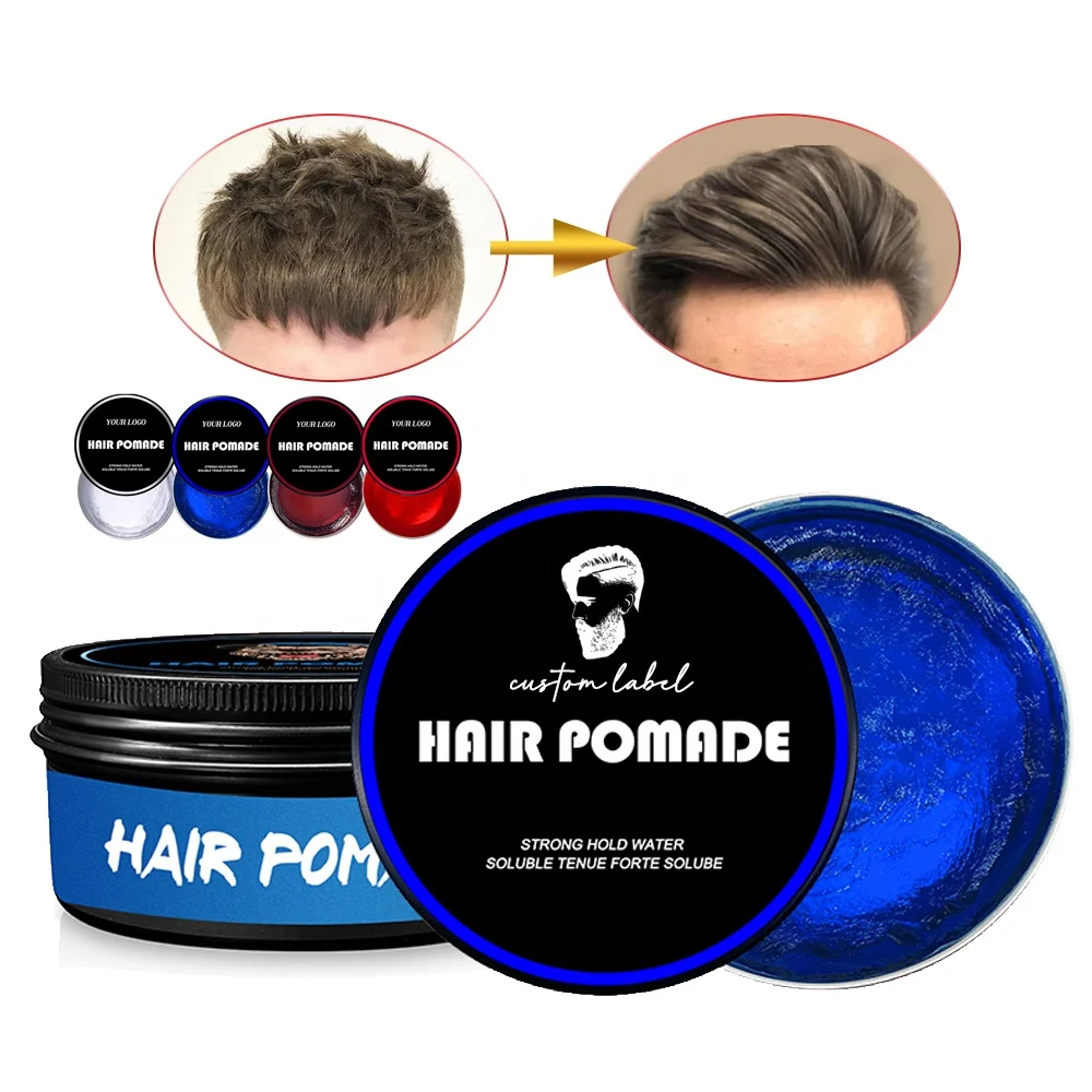 

Private Label Own Logo Daily Hair Care Men's Shine Wax Defined Hair Pomade for styling hair and beard