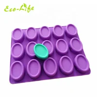 

15 Cavity Oval Shape Silicone Handmade Soap Mold