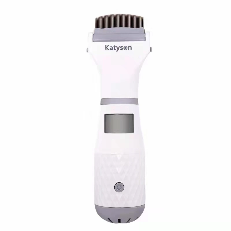 

Dog Cat Electronic Hair Cleaning Brush Comb Electric Lice Remover Effectively Get Rid of Fleas Lice and Hair Comb Pet Grooming, White