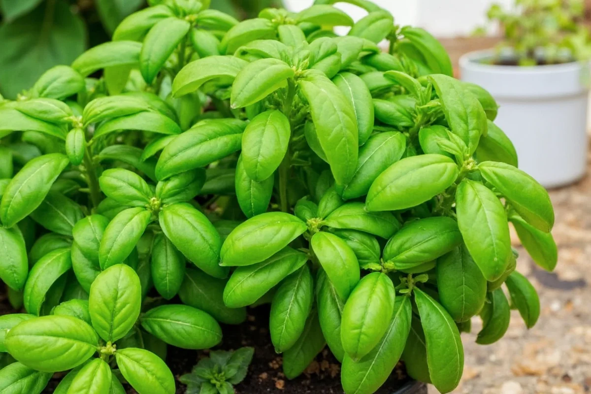 how to prune a basil plant