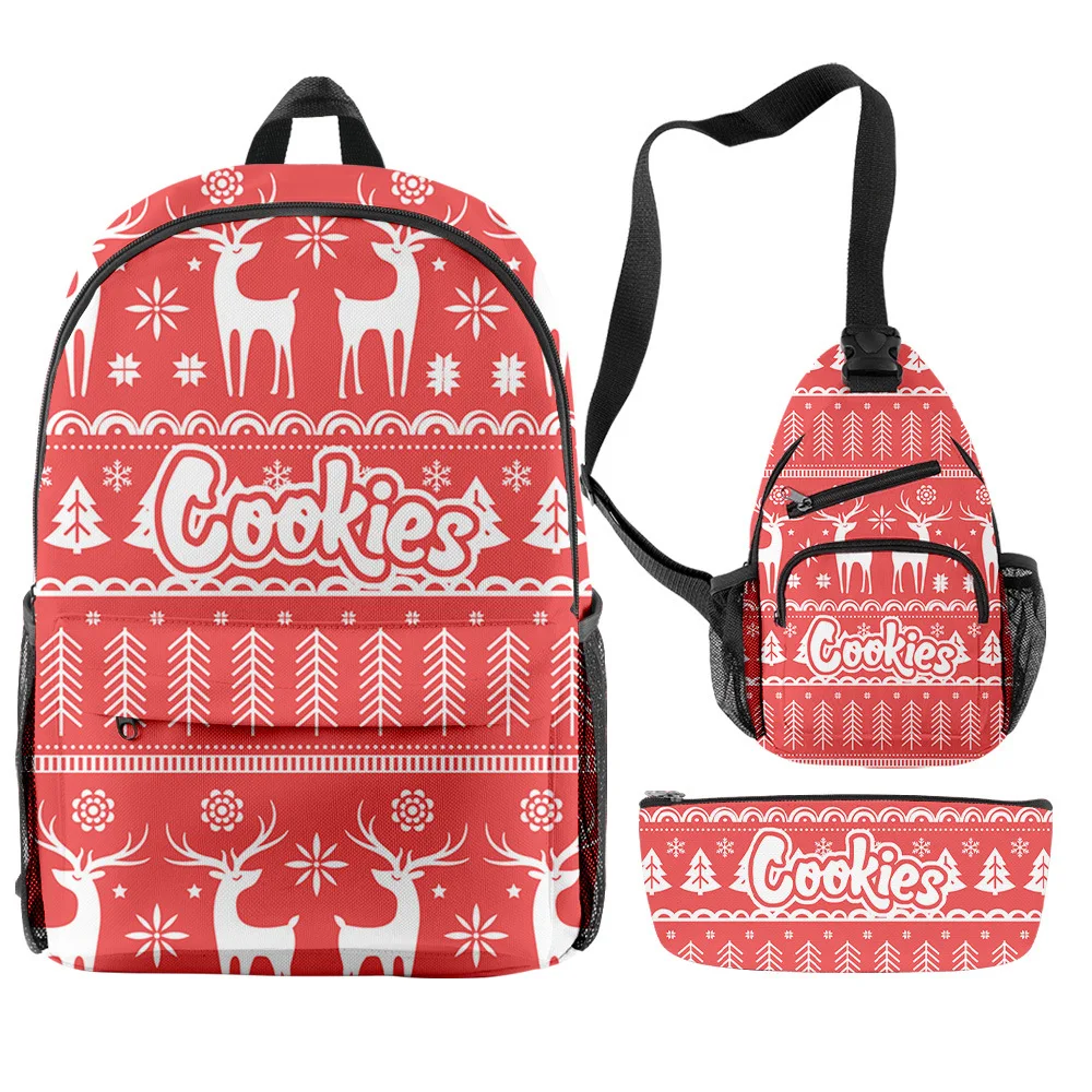 2020 3pcs Cookies 3d Cigar Backpack For Boys Men Cookies Print Bag ...
