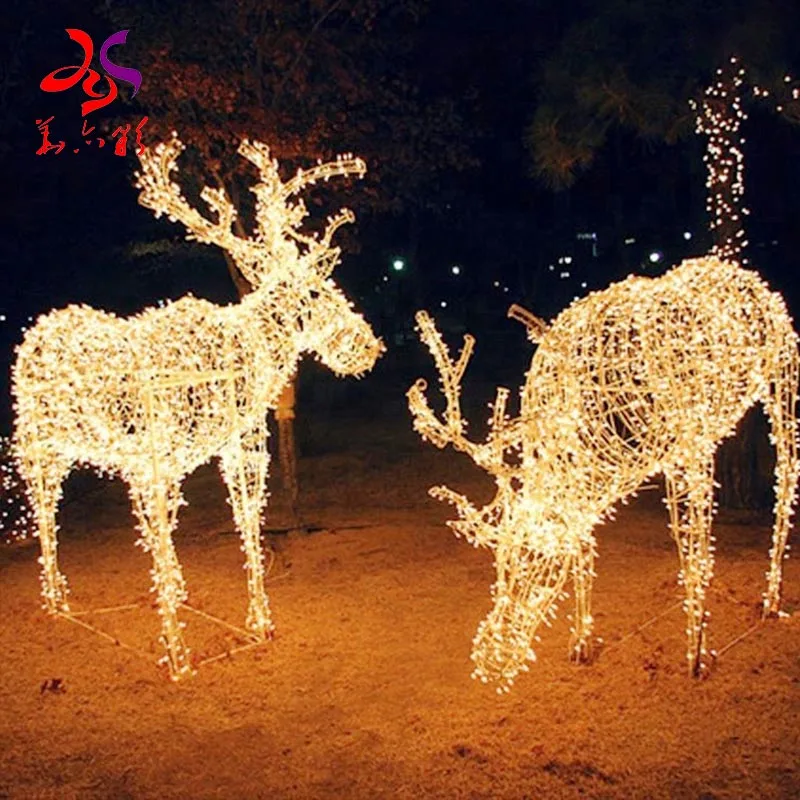 Led 3d Animal Theme Christmas Lights Custom Form Outdoor Decorative