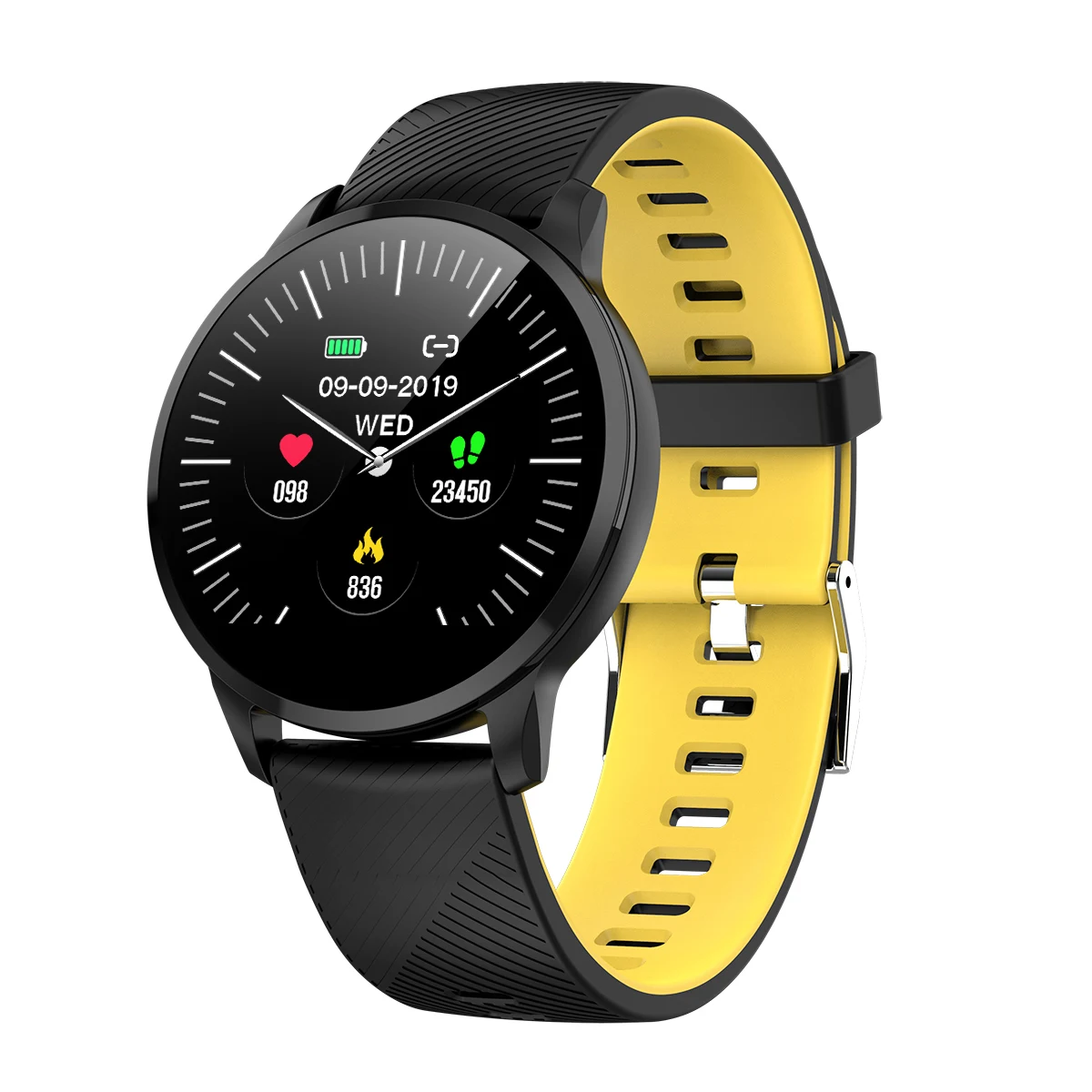 

China Manufacturer Full Round Screen Sport Smart Watch 2018 Waterproof Best Smartwatch Wrist Heart Rate Smart Watch Oem