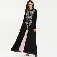

Muslim Long Skirts Inlslamic Clothing Dress Long Sleeve Ice silk kurtis for women in india Kaftan
