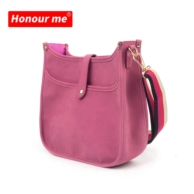 

2021 UH hot sale designer women PU crossbody shoulder bag ladies sling bag pu leather crossbody message bag, Brown/pink /navy/black /grey