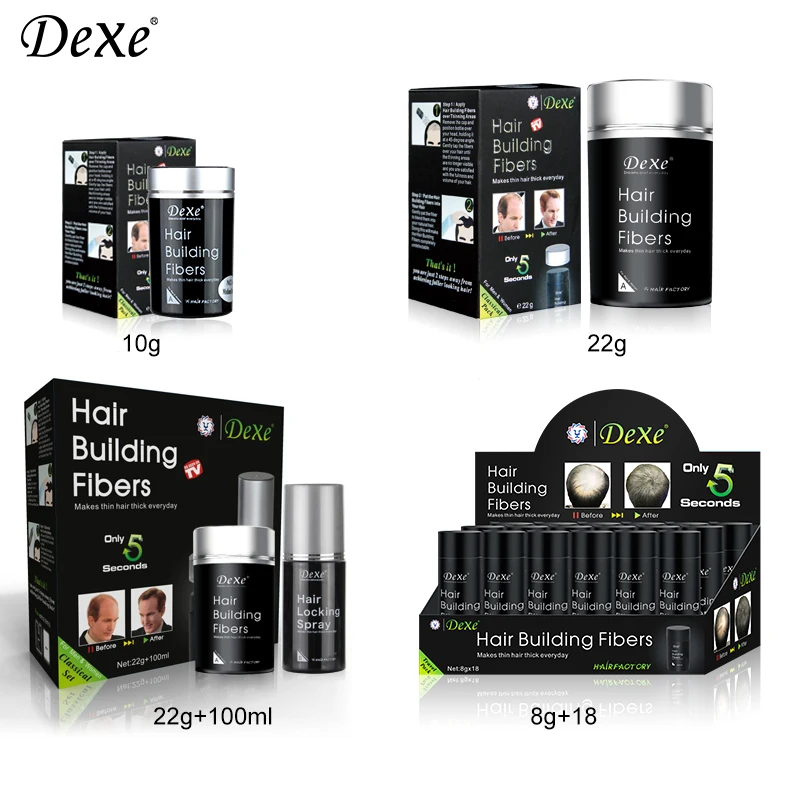 
Dexe top hair fiber manufacturer natural hair building fibers for hair thinning 