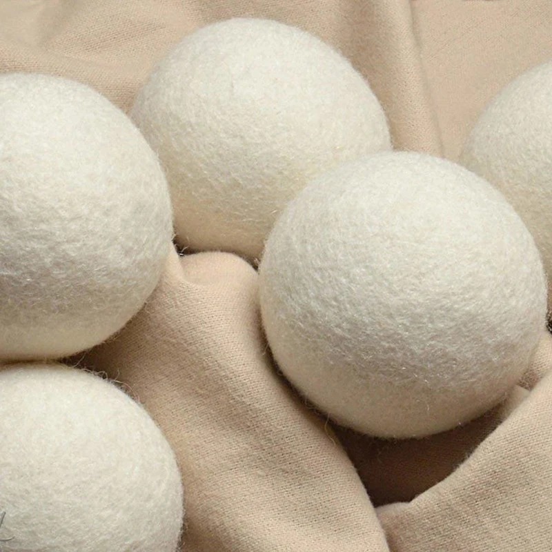 

eco laundry felted dryer organic wool felt balls new zealand  wool drying ball for laundry washing machine, Mainly white / custom