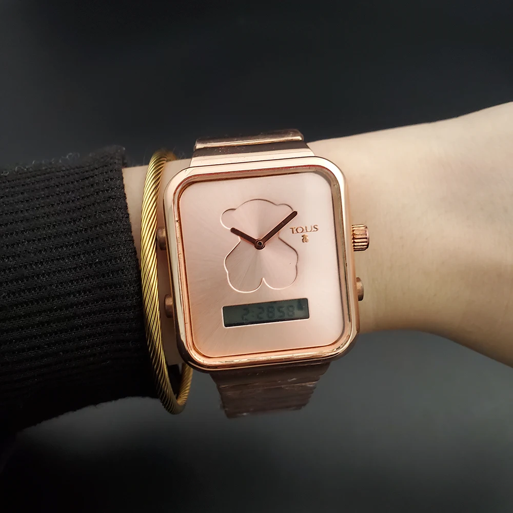 

Factory direct gift watch pointer display digital display with gift box Free Shipping, 5 colors