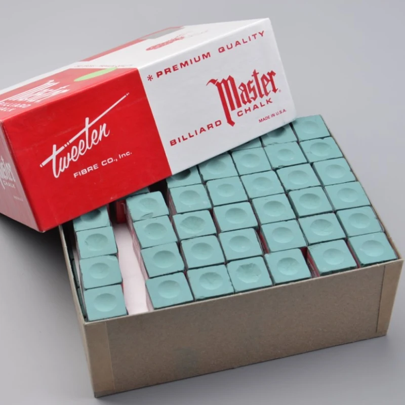 

12 pieces master quality pool or snooker player use chalks, Blue or green