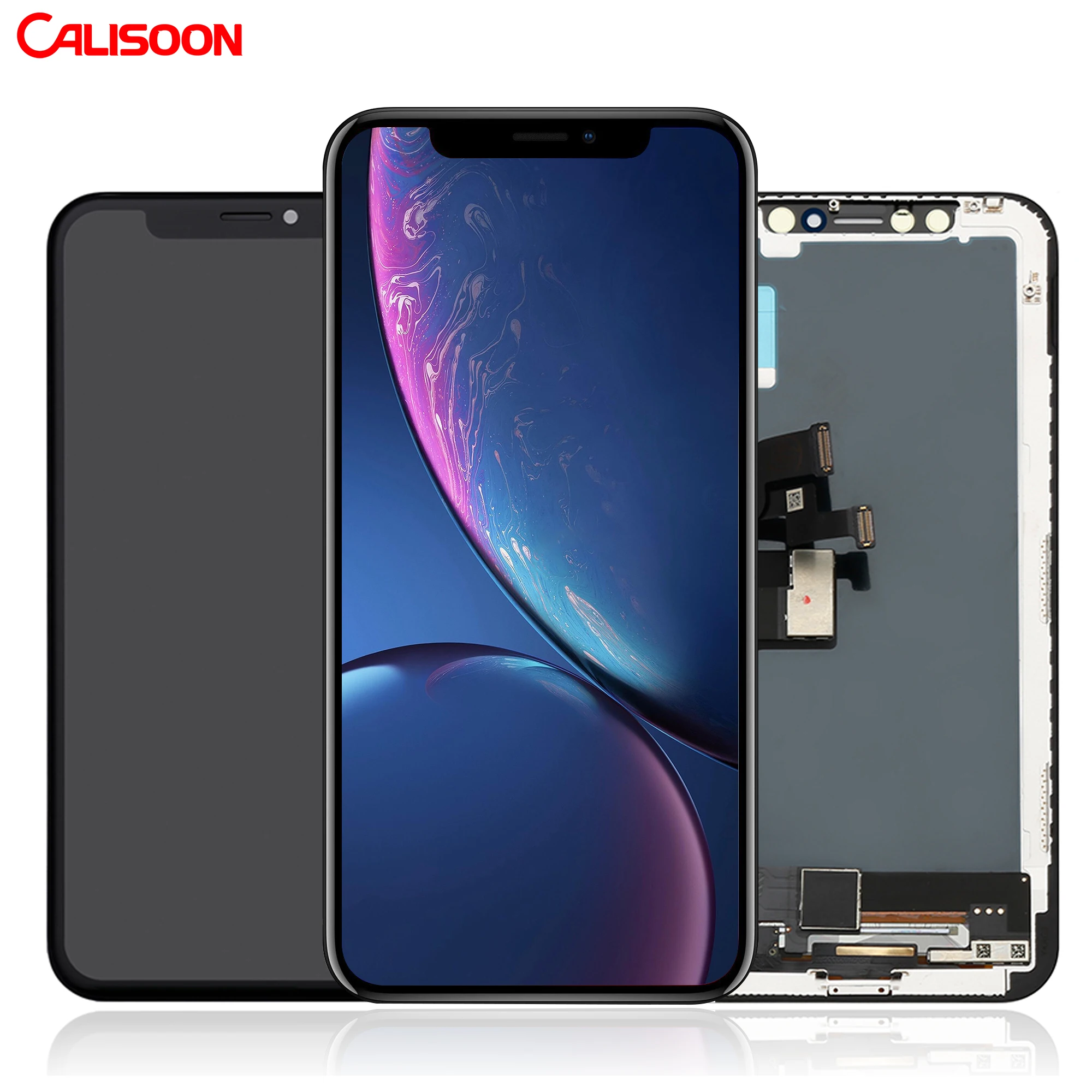 

Mobile Phone LCD replacement For IPhone X OLED soft, Black