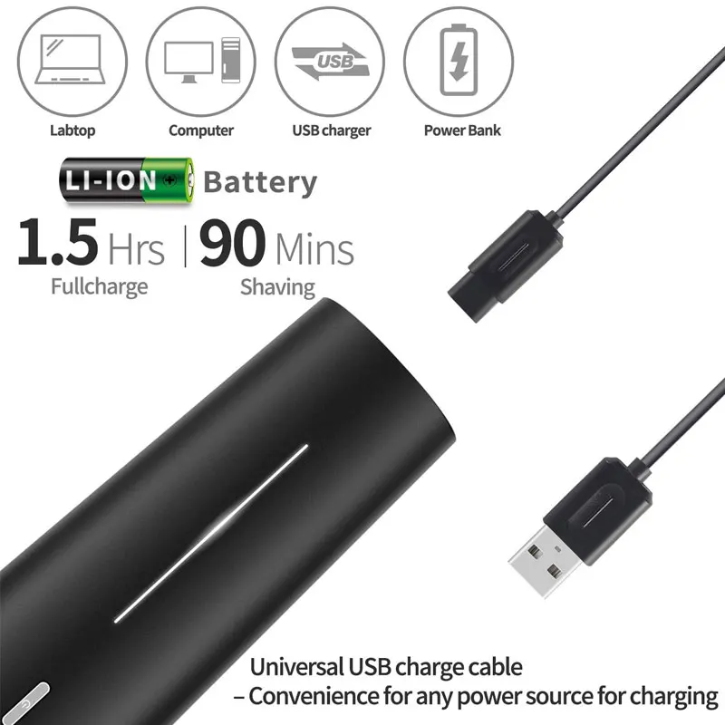 
5 in 1 Beard Nose Hair Trimmer Face Electric Shaver Rotary Razor Grooming Kit Rechargeable Electric Shaver 