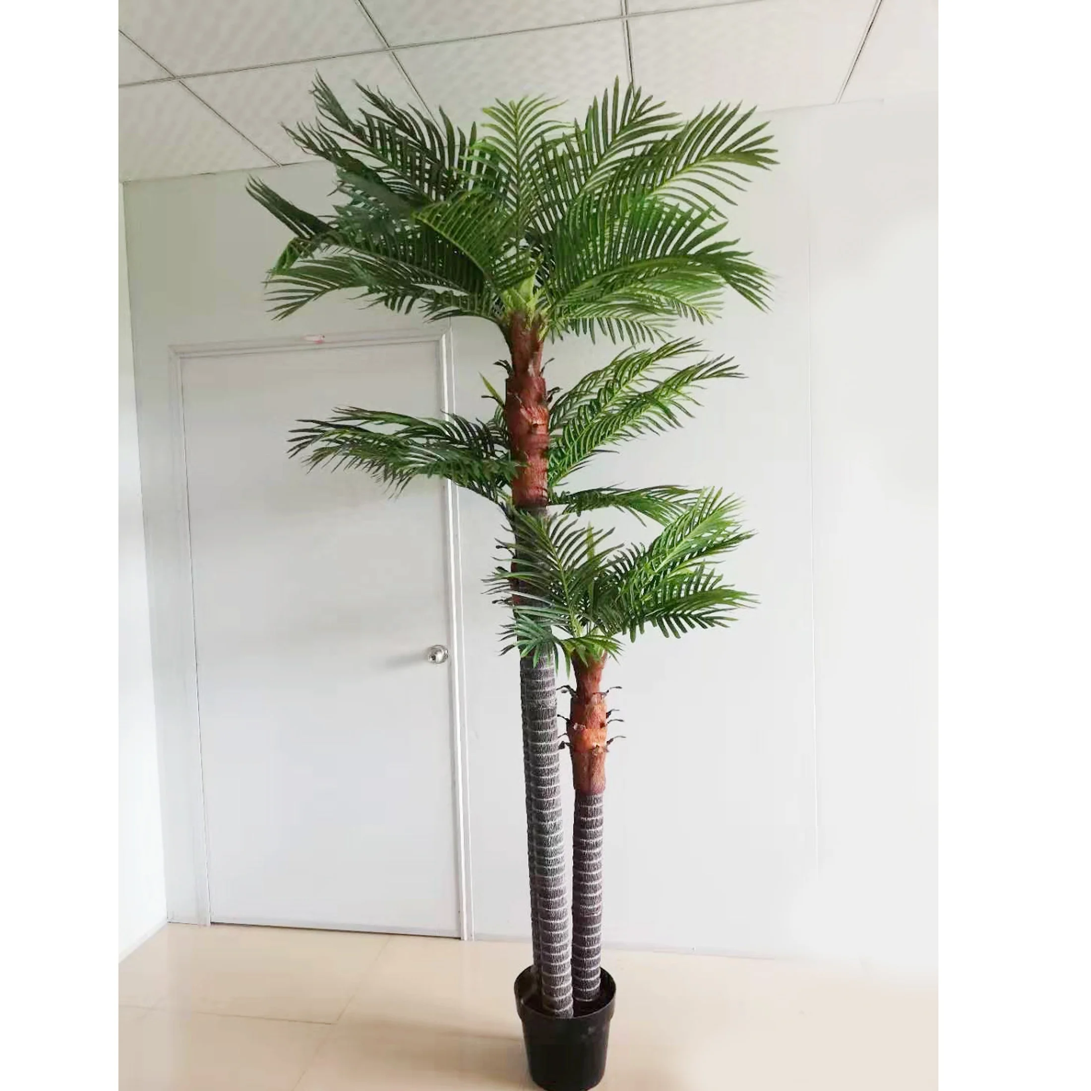 Artificial Big Palm Tree Tree In Pot Green For Home Decoration Buy