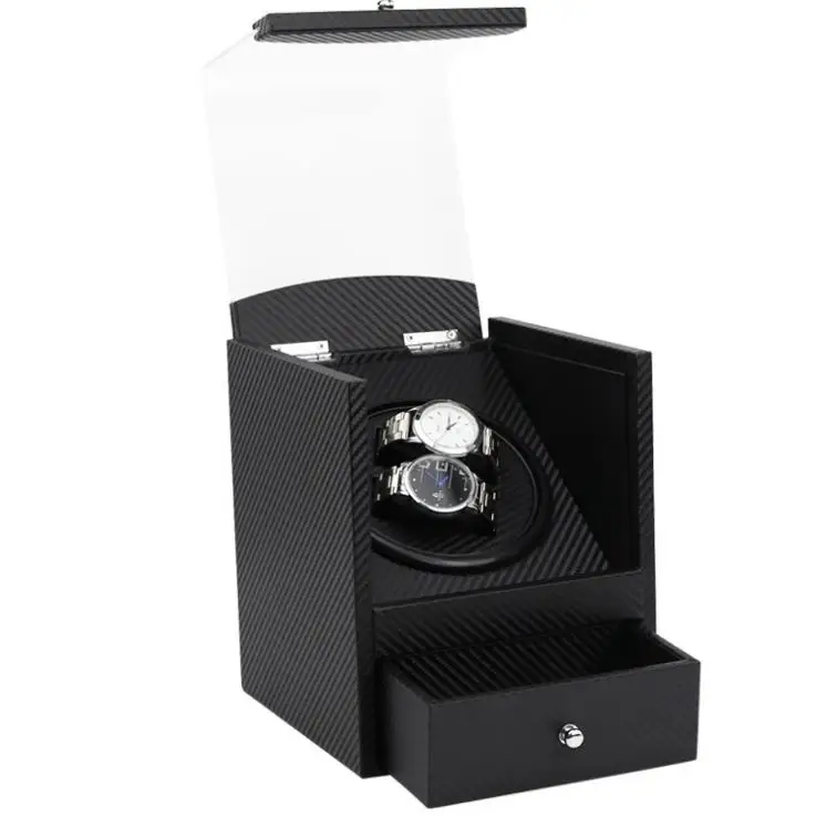 

Best design rotator winder carbon fiber pu leather watch winder automatic winder wholesale