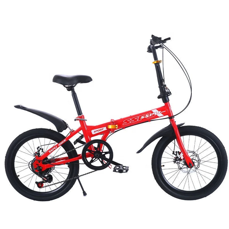 

No installation of adult folding bicycle 20 inch super light portable single double disc brake variable speed mountain bike