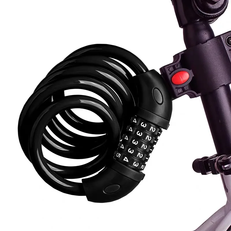 

Anti Theft Password Chain Mountain Bike Lock Bicycle Bike Lock, Black