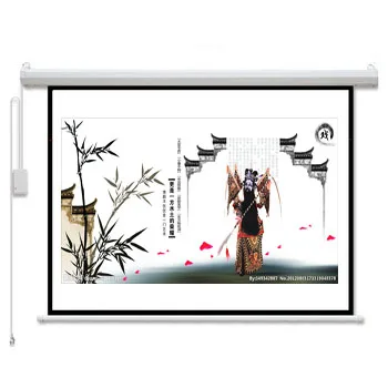 

extra Large 400 inch electric projection screen, White