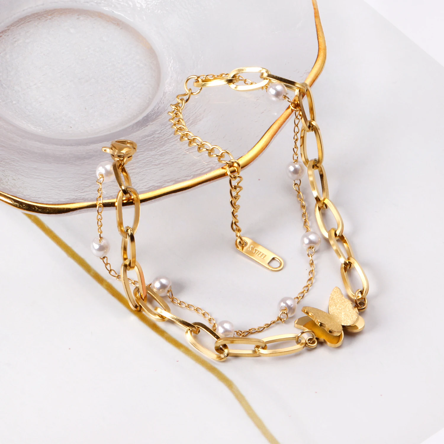 Women Butterfly Jewelry 18k Go