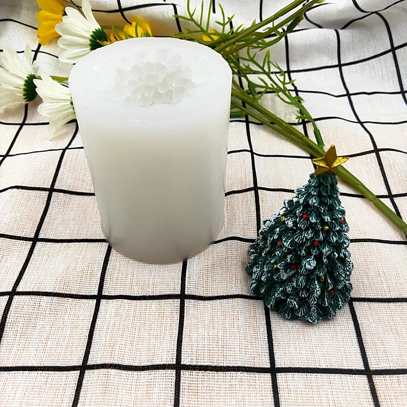 

B-3093 Sugar silicone mold handmade candle silicone mold DIY baking Christmas tree series