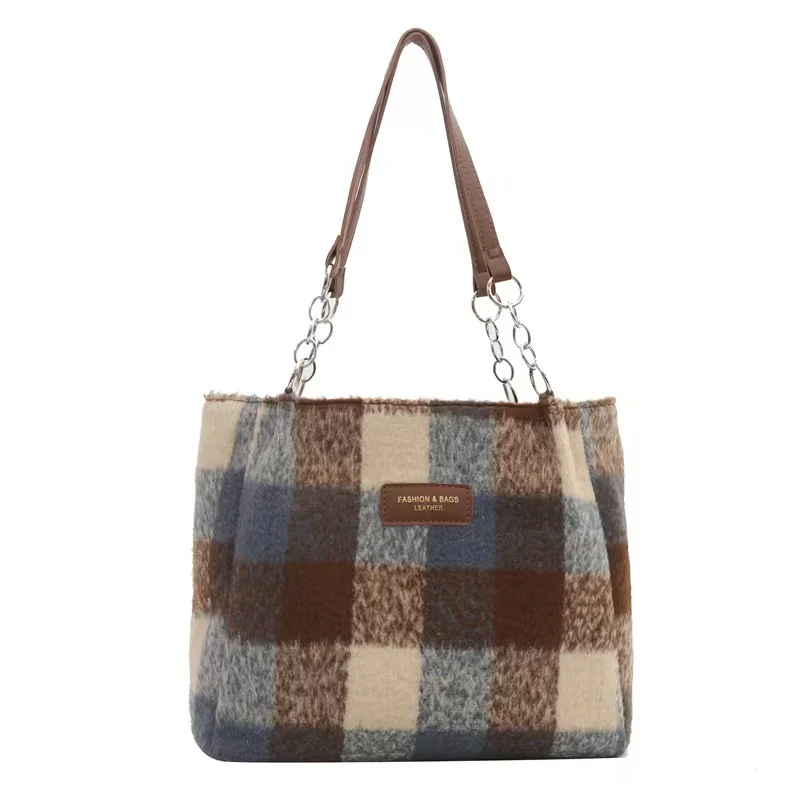 

Ladies Handbags 2023 Tote Bag Women's Bag Simple Women's Fashion Plush Trendy One-shoulder Crossbody Handbag