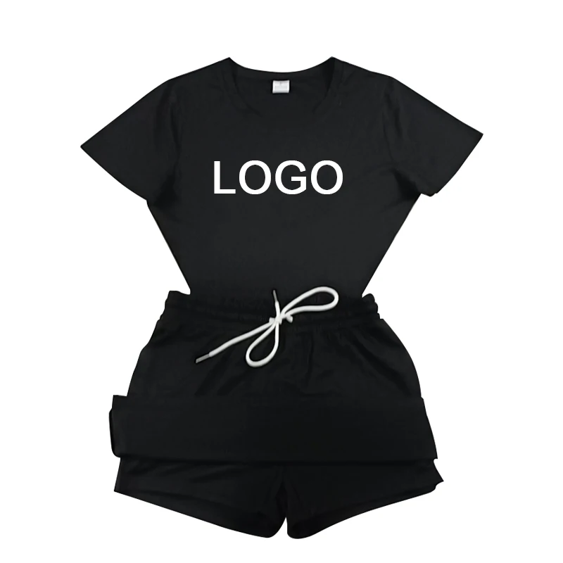 

Factory direct sales new style shorts are a two-piece set girls three-piece tracksuit, Picture