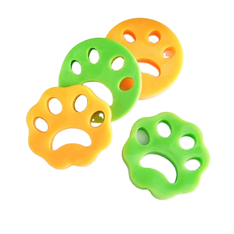 

Fur Zapper Pet Hair Remover Silicone Brush Sofa Car Washing Machine Reusable Laundry Fur Catcher Cleaning Products Accessories, Green orange