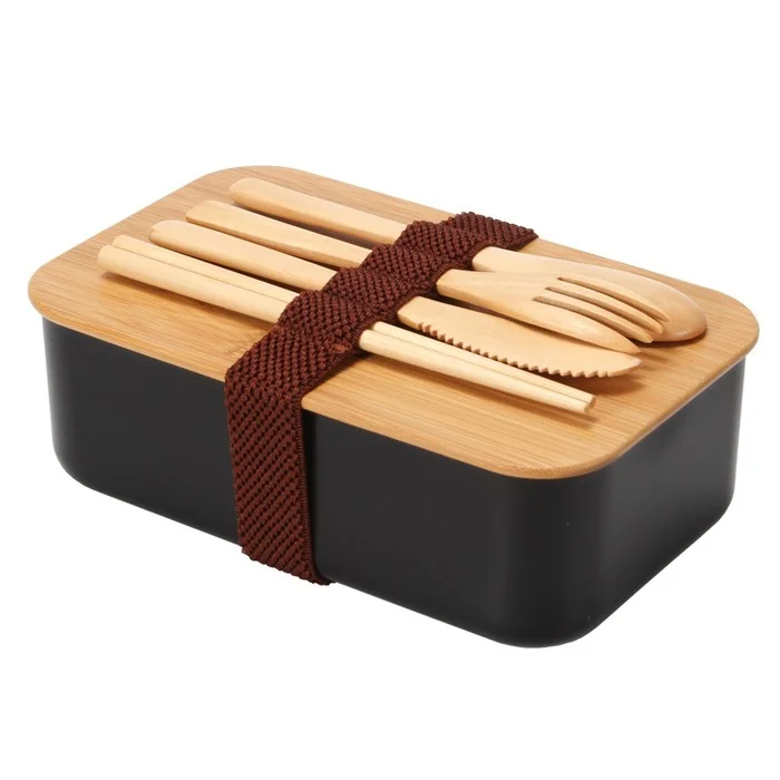 

Top Selling Portable Office and School Leakproof Food Storage Container Lunch Box with Bamboo Lid