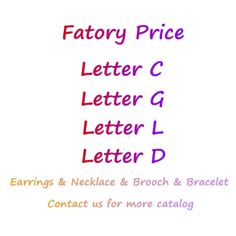 

Original Brand logo designer Jewelry GG CC FF LU Earrings Necklace Brooch, Picture shows