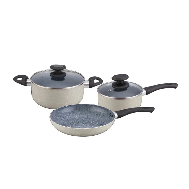 

Pressed Aluminium Cooking pots and pans non-stick Coating Cookware Sets Kitchen, Optional