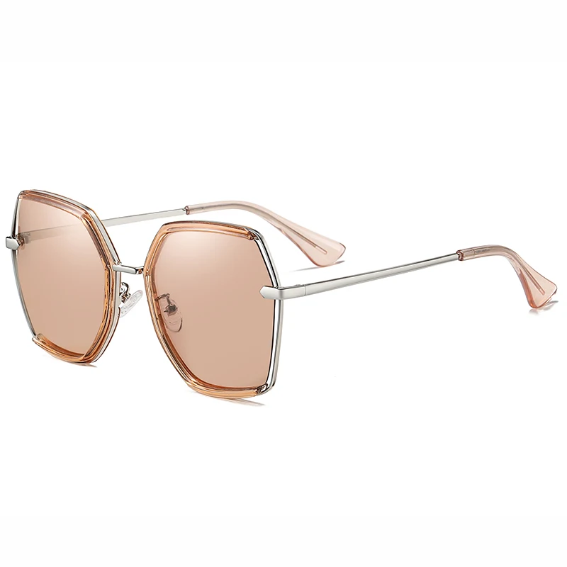 

2021 Women Fashion Newest Shades Metal Frame Sunglass Vendor Trendy Sunglasses, Picture shows