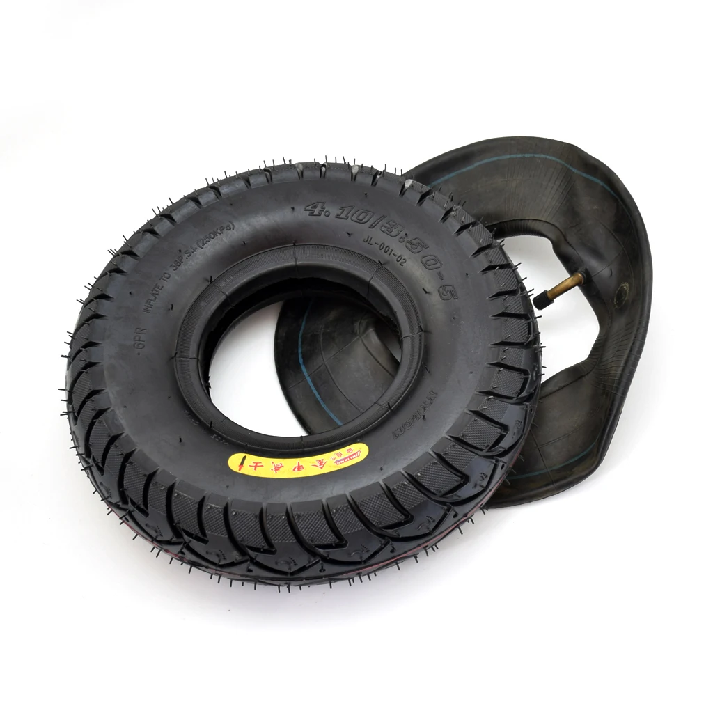 

4.10 / 3.50-5 Tire Inner Tube & Outer tyre Fits Gas & Electric Folding Scooter Bikes TR87 VALVE STEM 2 Pcs/lots