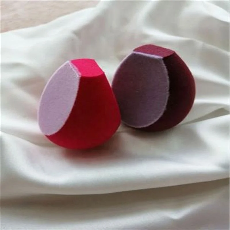 

Microfiber Flocking Beveled Super Soft Makeup Sponge in Stock, Rose/burgundy