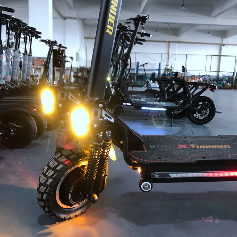 

2022 New High Powerful Electric Scooter 2400W Dual Brushless Motor Fast Electric Scooter Speed 70km/h, Black