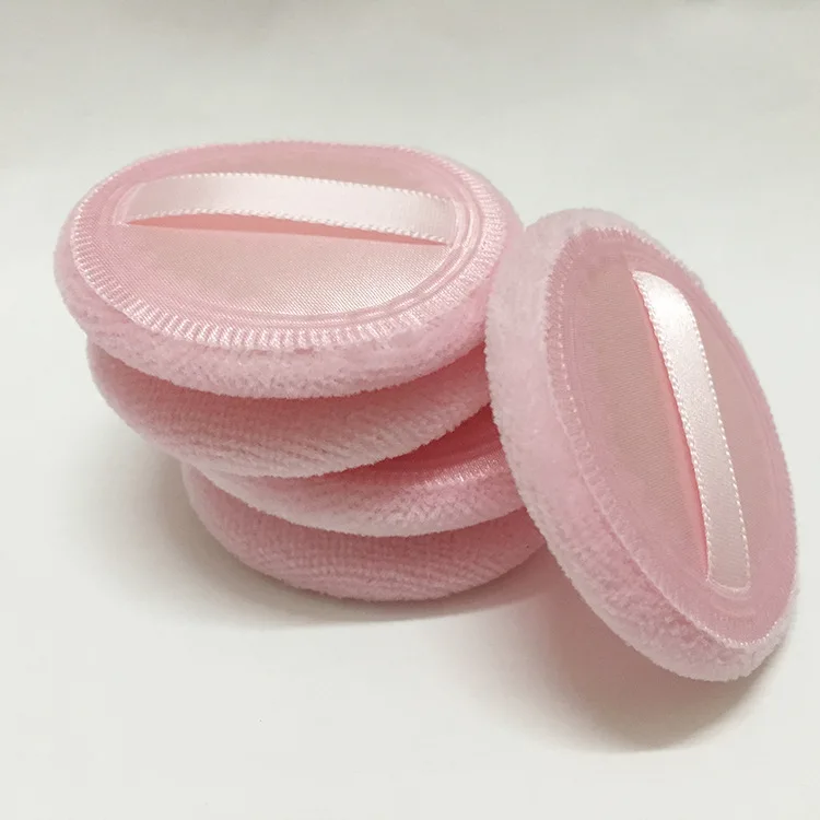 

2020 Jdk Velvet Cotton Powder Puff Round Ribbon Puff Dry Powder Powder Puff