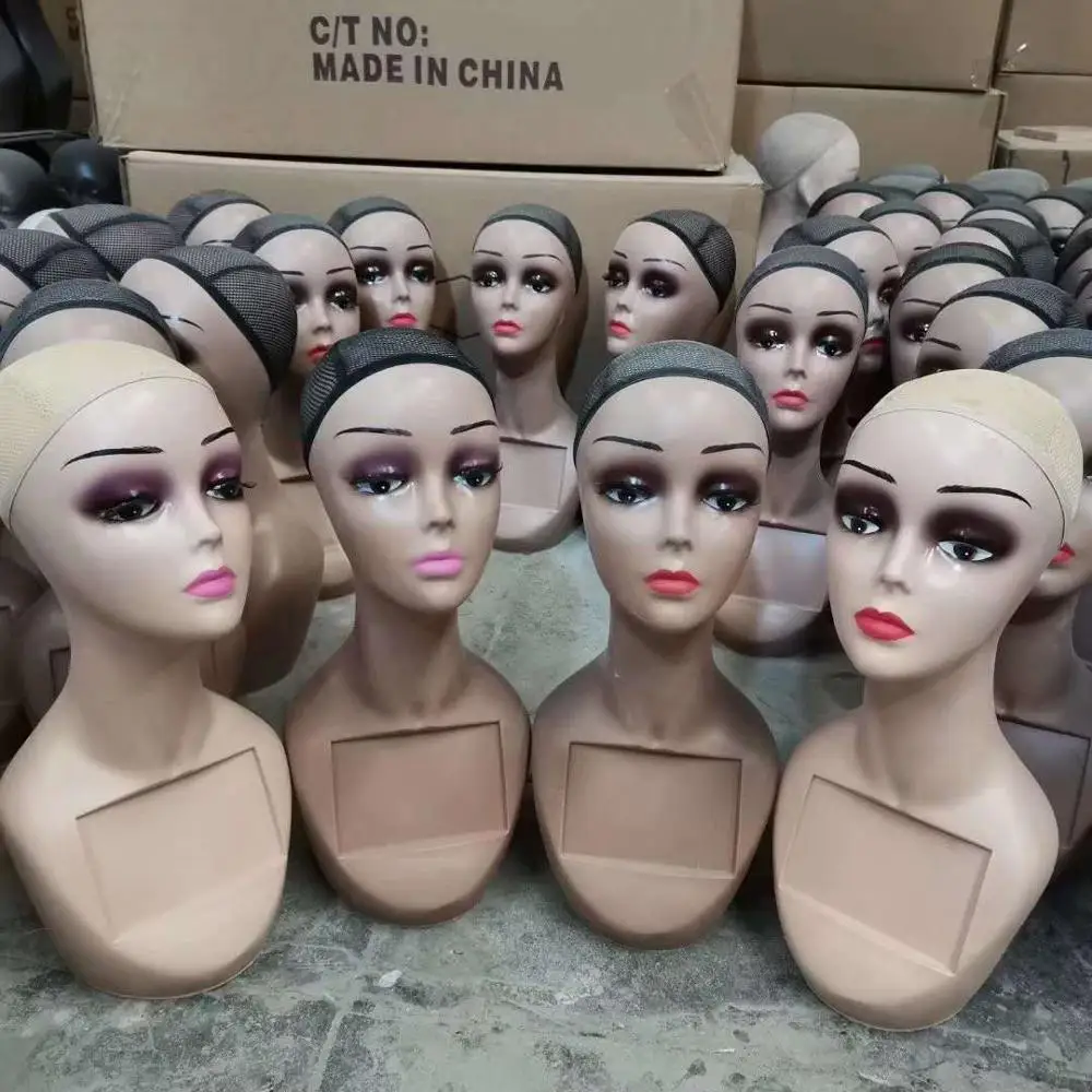 

Hot Sale Mannequin Wig Display Realistic Female Mannequin Head With Shoulders