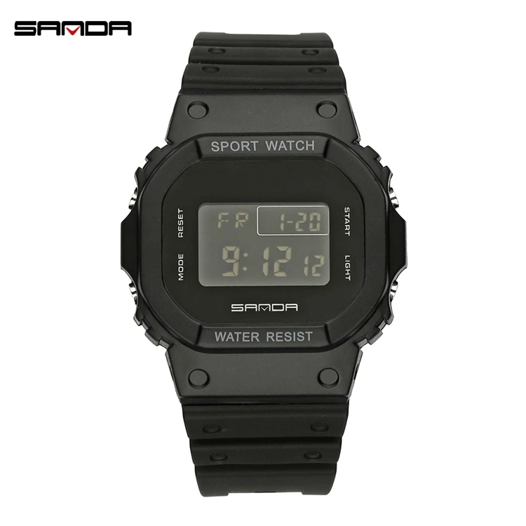 

SANDA 293 Fashion Wrist Digital Watch Luminous Digital Waterproof Alarm Clock Watch, 3 colors