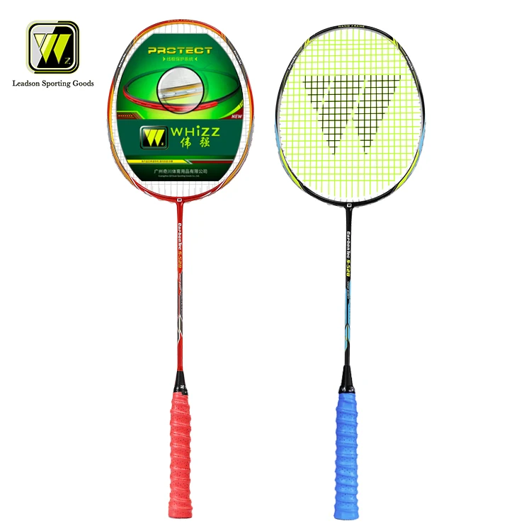 

badminton racket manufacturer china tension 22lbs 675mm solid wood with PU handle grip full carbon fiber badminton rackets
