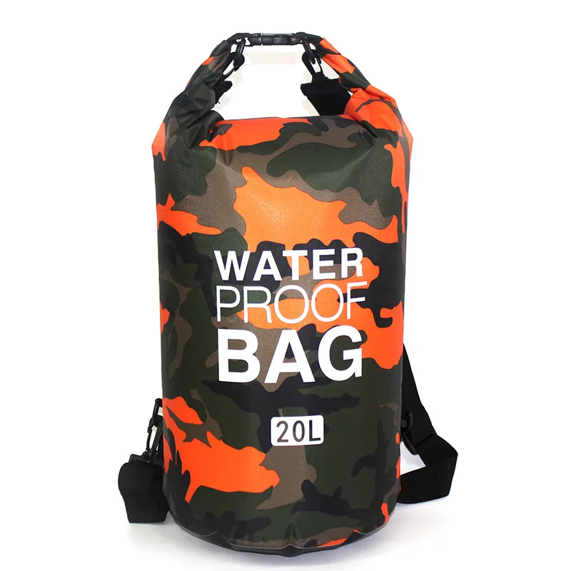 

2L 5L 10L 15L 20L 30L boating floating hiking kayak PVC outdoor water sports ocean pack waterproof dry bag, Orange, navy, blue, green, pink