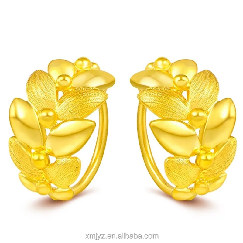 

Vietnam Sand Gold Olive Leaf Earrings Brass Gold Plated Olive Leaf Earrings Earrings Accessories Factory Direct Wholesale