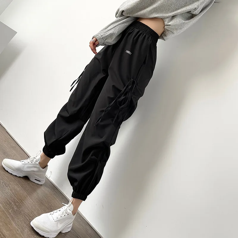 

2021 High Waist Drawstring Leisure Design Sport Joggers Women Buttery Soft Workout Gym Pant Exercise Joggers with Pocket