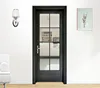 Chinese factory made duplex apartment interior door glass insert swing opening aluminium door