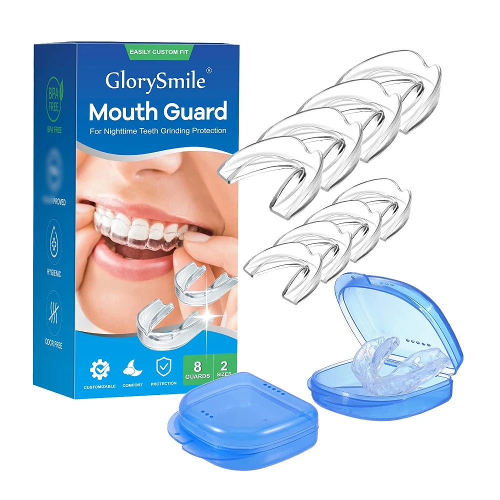 

Wholesale Professional Snore Stop Mouth Guard Soft Mouth Tray TPE Moldable Teeth Whitening Mouthpiece