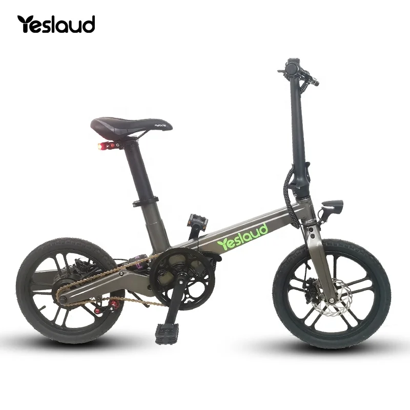 

Yeslaud suspension adult fat bike light 16 inch ebike brand new mountain snow fold electric bike