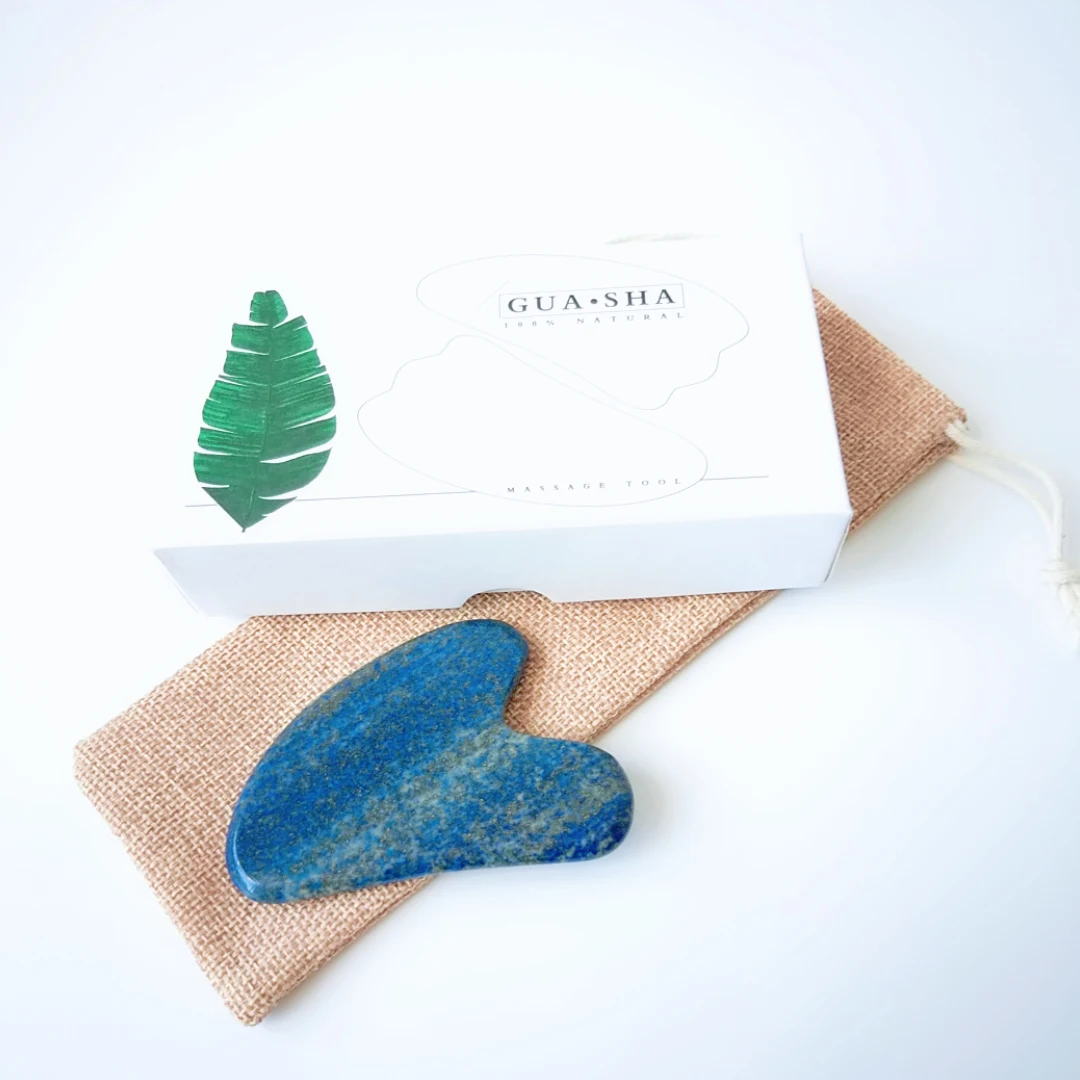 

Universal Gua Sha Lapis Lazuli Scraping Board Facial Massager Health Beauty