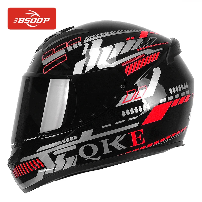 

BSDDP A035 Outdoor Sports Black Visor Helmets Motorcycle Helmet Safety, Multiple colors