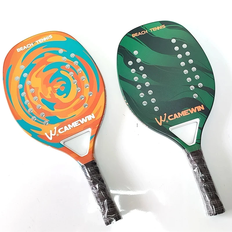

New Design CAMEWIN Outdoor Paddle Carbon Fiber Power Lite Pop Tennis Paddleball Racquets Beach Tennis Racket
