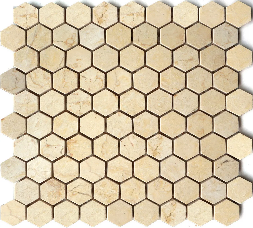 Triangle Art Carrara White Flower Marble Mosaic